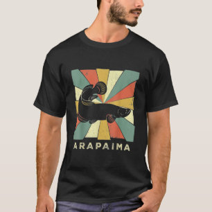 Vintage-Arapaima-Fischliebhaber-Retro-Stil-Tier C T-Shirt