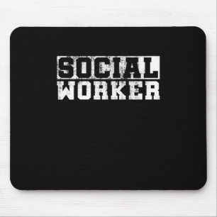 Vintage Arbeit der Sozialarbeiter Mousepad