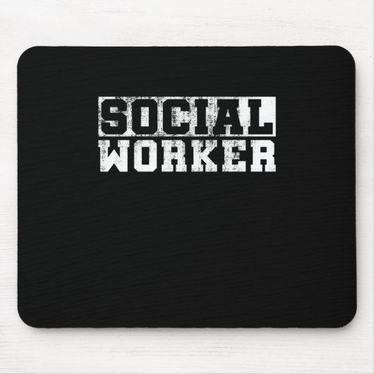 Vintage Arbeit der Sozialarbeiter Mousepad (Vorne)