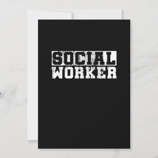 Vintage Arbeit der Sozialarbeiter Save The Date (Vorderseite)
