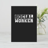 Vintage Arbeit der Sozialarbeiter Save The Date (Stehend Vorderseite)