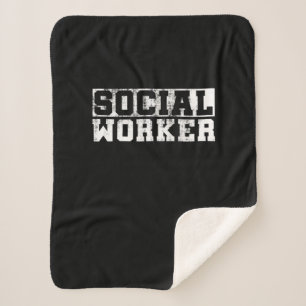 Vintage Arbeit der Sozialarbeiter Sherpadecke