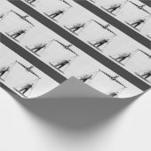 Vintage Arbeit gegen Management, Skala der Justiz Geschenkpapier (Ecke)