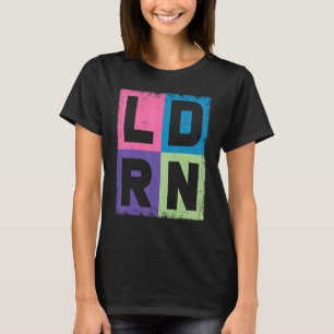 Vintage Arbeit und Lieferung Krankenschwester Nurs T-Shirt