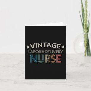 Vintage Arbeit und Lieferung Krankenschwestern Ret Karte