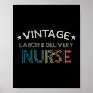Vintage Arbeit und Lieferung Krankenschwestern Ret Poster