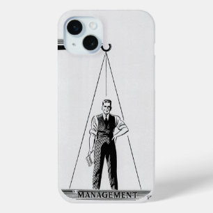 Vintage Arbeitskampf vs. Management, Waage der Ger iPhone 15 Mini Hülle
