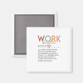 Vintage Arbeitsschwerpunkte Definition Lehrer Kran Magnet (Vorderseite/Rückseite)