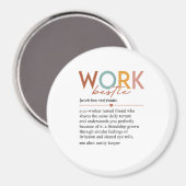 Vintage Arbeitsschwerpunkte Definition Lehrer Kran Magnet (Vorderseite/Rückseite)