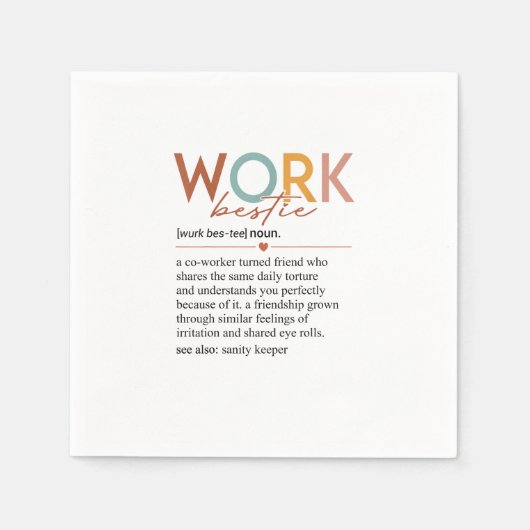 Vintage Arbeitsschwerpunkte Definition Lehrer Kran Serviette (Vorderseite)