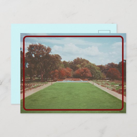 Vintage Arboretum Landschaft Postkarte (Vorne/Hinten)