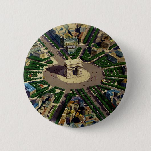 Vintage Arc de Triomphe Paris Button (Vorderseite)