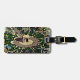 Vintage Arc de Triomphe Paris Gepäckanhänger