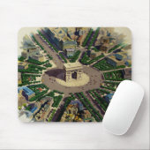 Vintage Arc de Triomphe Paris Mousepad (Mit Mouse)