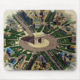 Vintage Arc de Triomphe Paris Mousepad