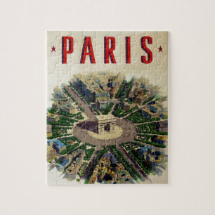 Vintage Arc de Triomphe Paris Puzzle