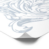 Vintage Arch Vines Frame Wedding Willkommen Poster (Ecke)