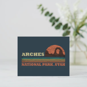 Vintage Arches National Park Moab Utah Feiertagspostkarte
