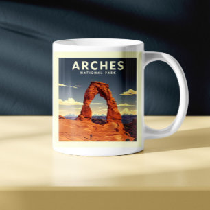 Vintage Arches Nationalpark Kaffeetasse