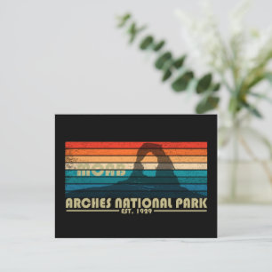 Vintage Arches Nationalpark Moab Utah Feiertagspostkarte