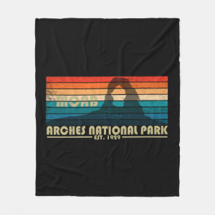 Vintage Arches Nationalpark Moab Utah Fleecedecke