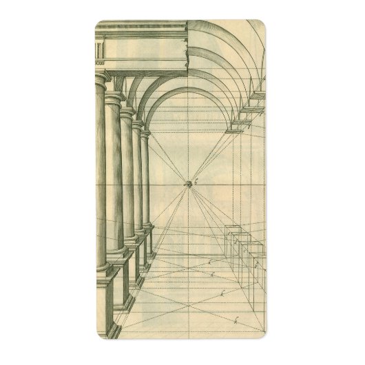 Vintage Architektur, Arches Columns Perspektive (Vorne)