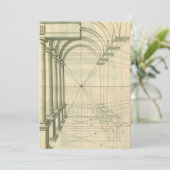 Vintage Architektur, Arches Columns Perspektive (Stehend Vorderseite)