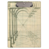 Vintage Architektur, Arches Columns Perspektive Klemmbrett (Vorderseite)