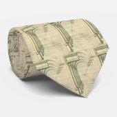 Vintage Architektur, Arches Columns Perspektive Krawatte (Gerollt)