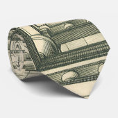 Vintage Architektur, Atrium Courtyard Perspektive Krawatte (Gerollt)