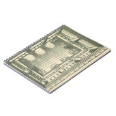 Vintage Architektur, Atrium Courtyard Perspektive Notizblock (Linke Seite)