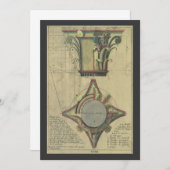 Vintage Architektur, dekorative Hauptstadt Krone (Vorne/Hinten)