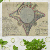 Vintage Architektur, dekorative Hauptstadt Krone Geschirrtuch (Gefaltet)