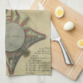 Vintage Architektur, dekorative Hauptstadt Krone Geschirrtuch (Viertel Falte)