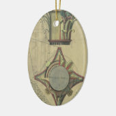 Vintage Architektur, dekorative Hauptstadt Krone Keramikornament (Links)