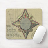 Vintage Architektur, dekorative Hauptstadt Krone Mousepad (Mit Mouse)