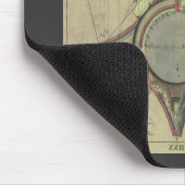 Vintage Architektur, dekorative Hauptstadt Krone Mousepad (Ecke)