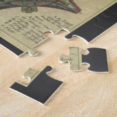 Vintage Architektur, dekorative Hauptstadt Krone Puzzle (Seite)