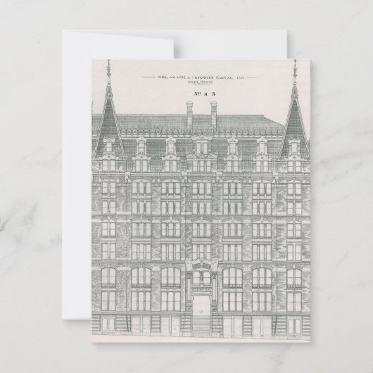 Vintage Architektur, Delaware & Hudson Canal Co. (Vorderseite)