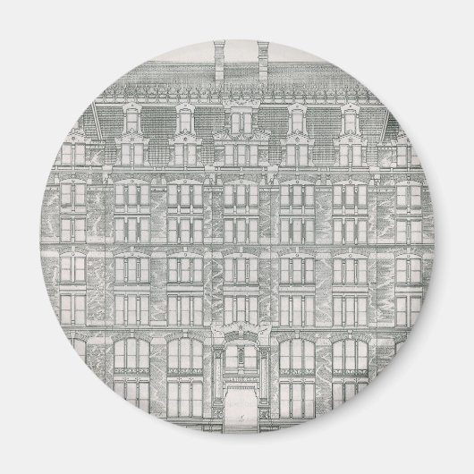 Vintage Architektur, Delaware & Hudson Canal Co. Magnet (Vorne)