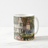 Vintage Architektur Formal Garden Englische Hütte Kaffeetasse (VorderseiteRechts)