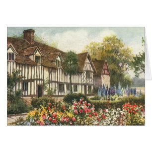 Vintage-Architektur Formaler Garten Englisches Cot