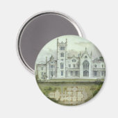 Vintage Architektur, französische Schlossböden Magnet (Vorderseite/Rückseite)