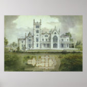 Vintage Architektur, französische Schlossböden Poster (Vorne)