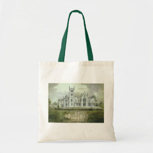 Vintage Architektur, französische Schlossböden Tragetasche