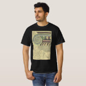 Vintage Architektur; Hauptstadt Volute von Vignola T-Shirt (Vorne ganz)