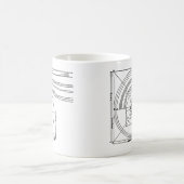 Vintage Architektur Kaffeetasse (Mittel)