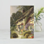 Vintage Architektur, Landhaus Hütte (Stehend Vorderseite)