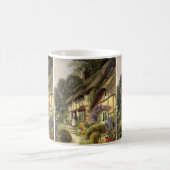 Vintage Architektur, Landhaus Hütte Kaffeetasse (Mittel)
