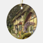 Vintage Architektur, Landhaus Hütte Keramik Ornament (Links)